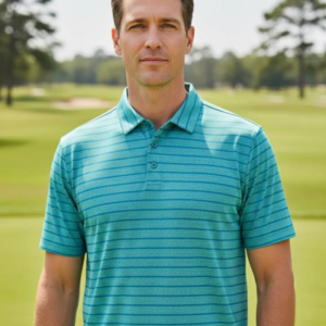 Polos Hombre Talla Plus Rayas Verde