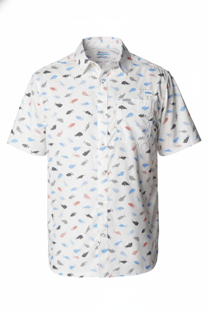 Camisa Columbia Pfg Super Slack Tide Para Hombre