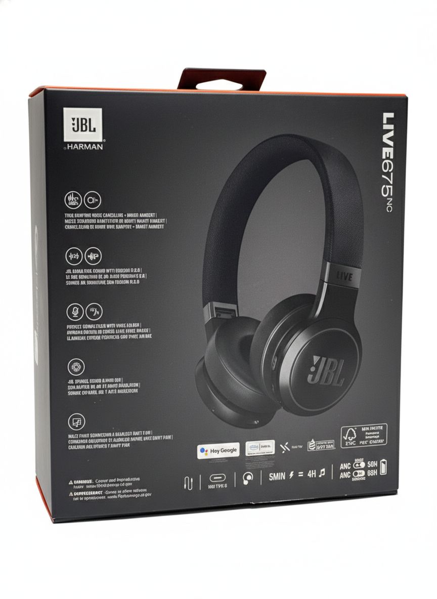 Audífonos Jbl Live 675nc Bluetooth Cancelación De Ruido Negro - Imagen 7