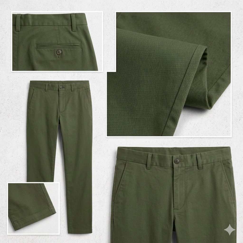 Pantalón Casual Tipo Chino Stretch Para Hombre - Imagen 3