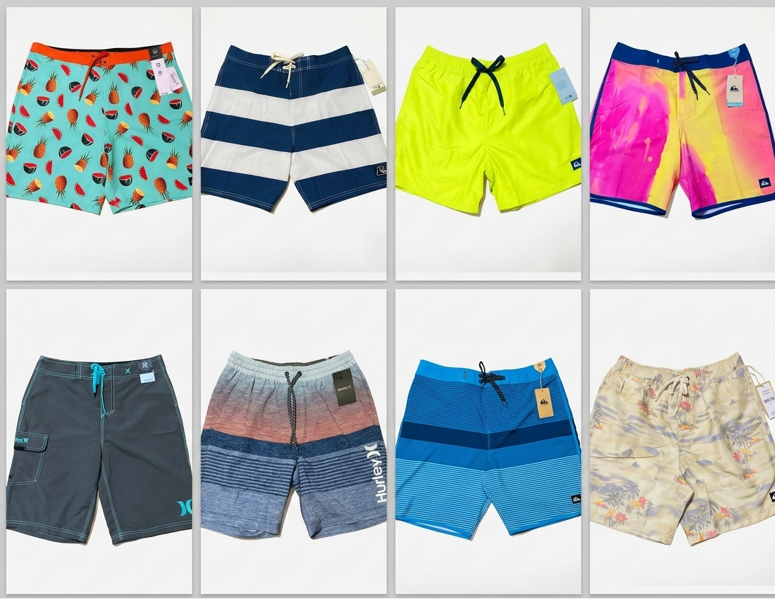 LOTE DE SHORTS HURLEY - QUIKSILVER - Imagen 2